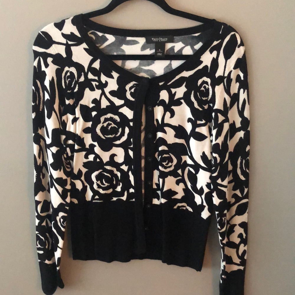 WHBM Floral cardigan